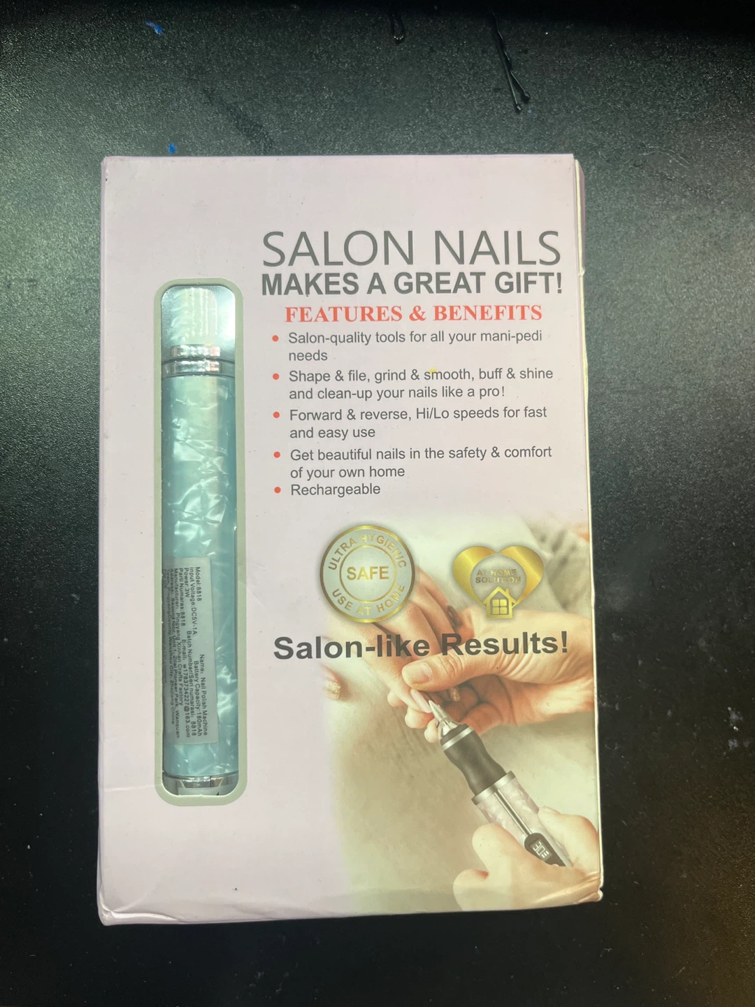 Blue Rechargeable Electric Nail File & Buffer Kit - photo 3