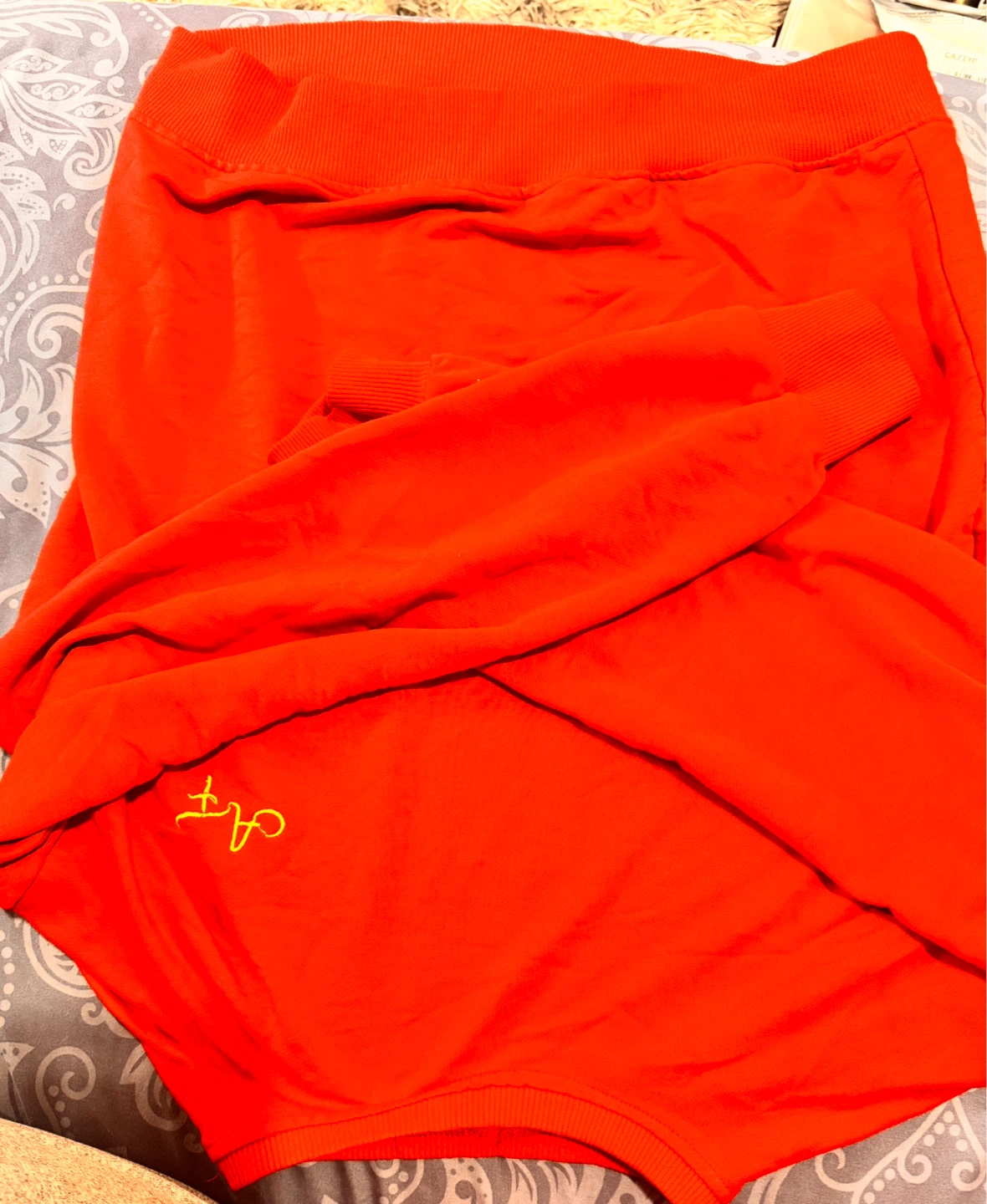Orange Sweat t short