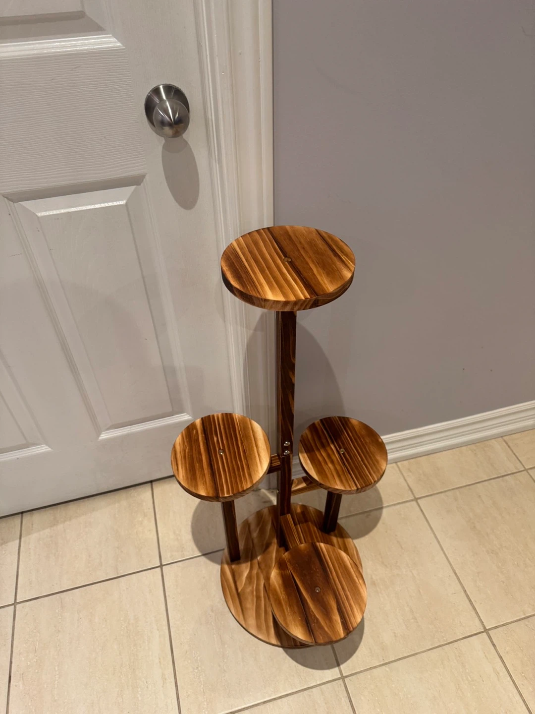 Wooden Tiered Plant Stand - photo 2