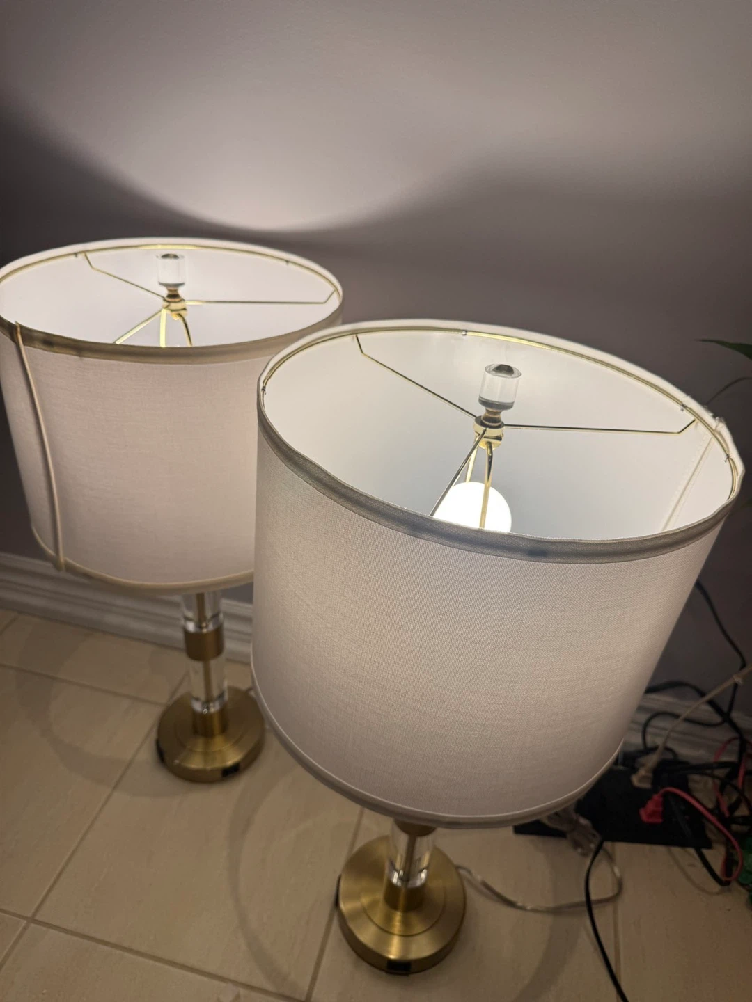 Pair of Table Lamps with USB Ports - photo 5