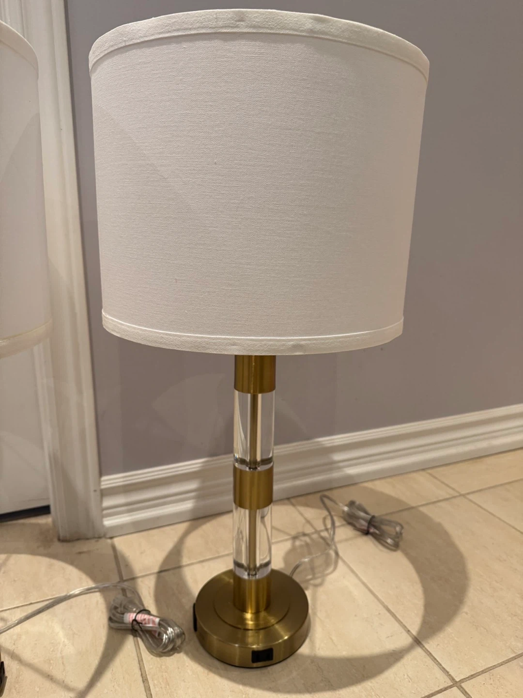 Pair of Table Lamps with USB Ports - photo 4