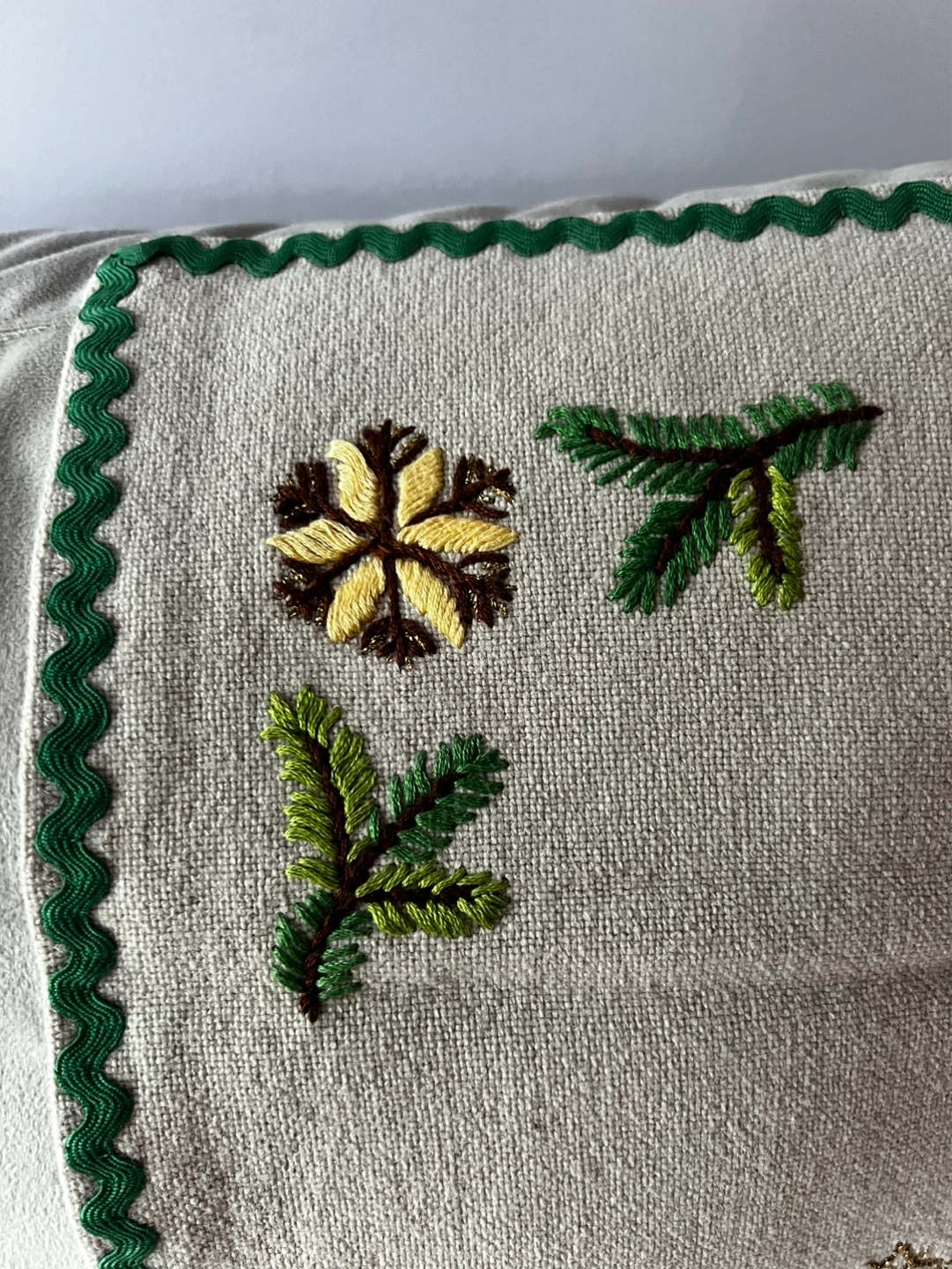 Embroidered Christmas Tablecloth Runner - photo 2