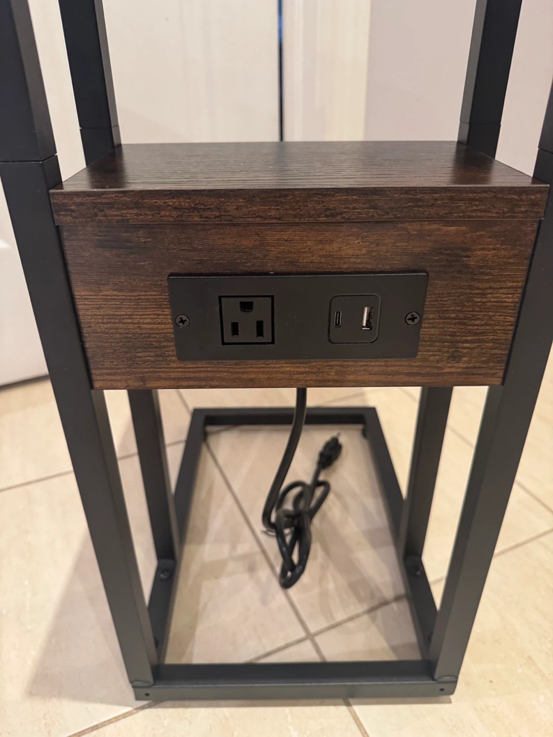 Adjustable C-Table with Built-in Outlet and USB - photo 4