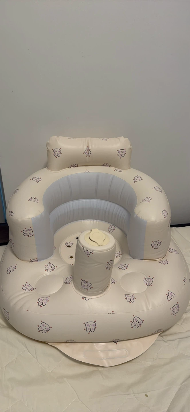 Inflatable Baby Seat with Bunny Pattern