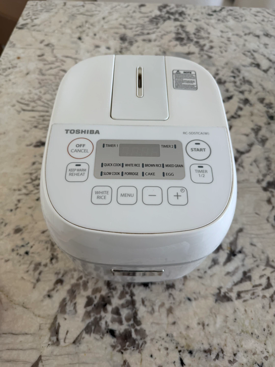 Toshiba Rice Cooker 3 cups