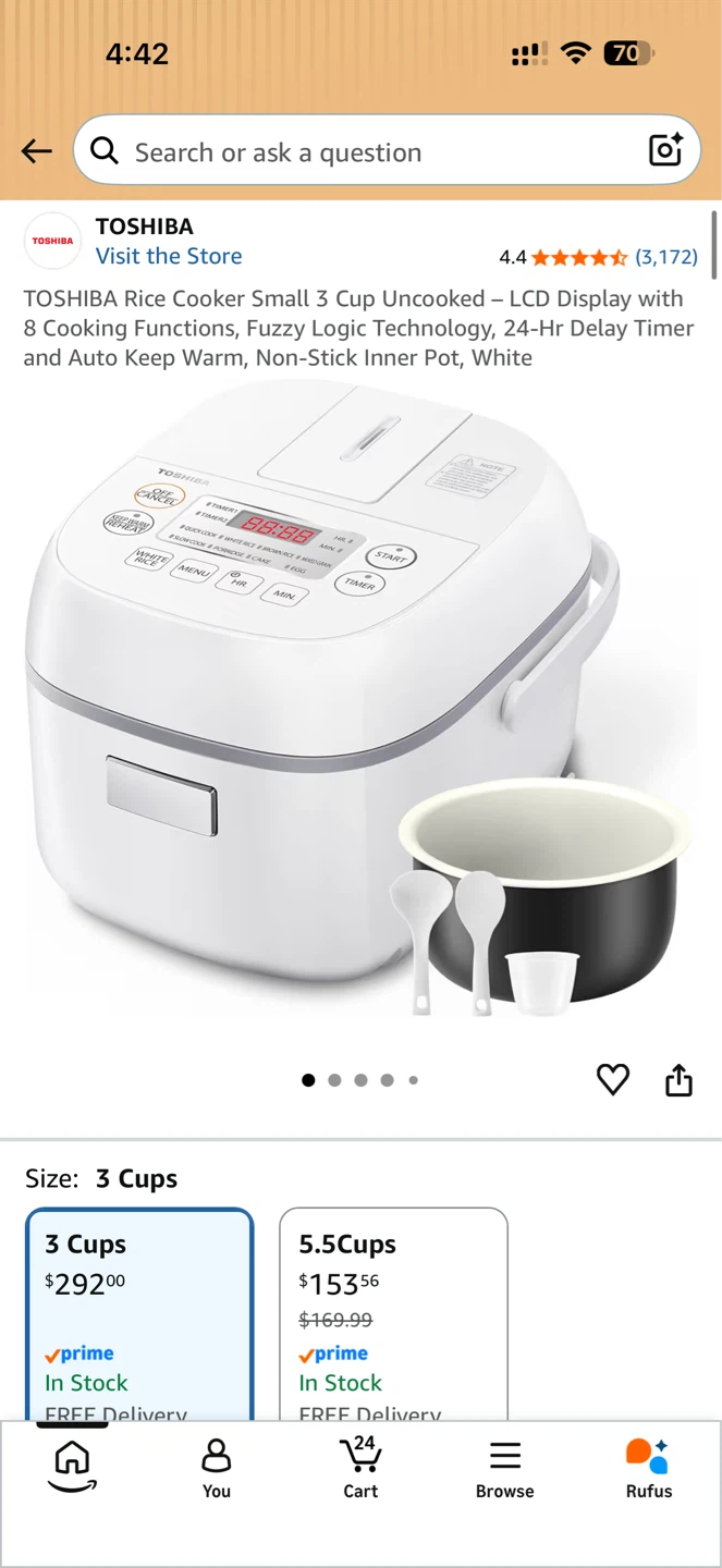 Toshiba Rice Cooker 3 cups - photo 5
