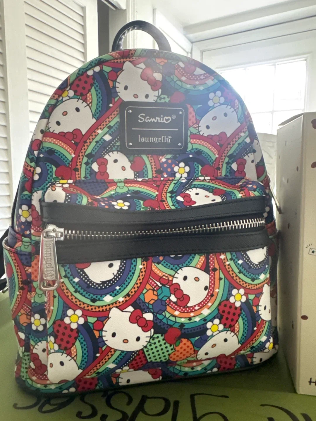 Loungefly Hello Kitty Rainbow Backpack & Starbucks Plush Set - photo 3