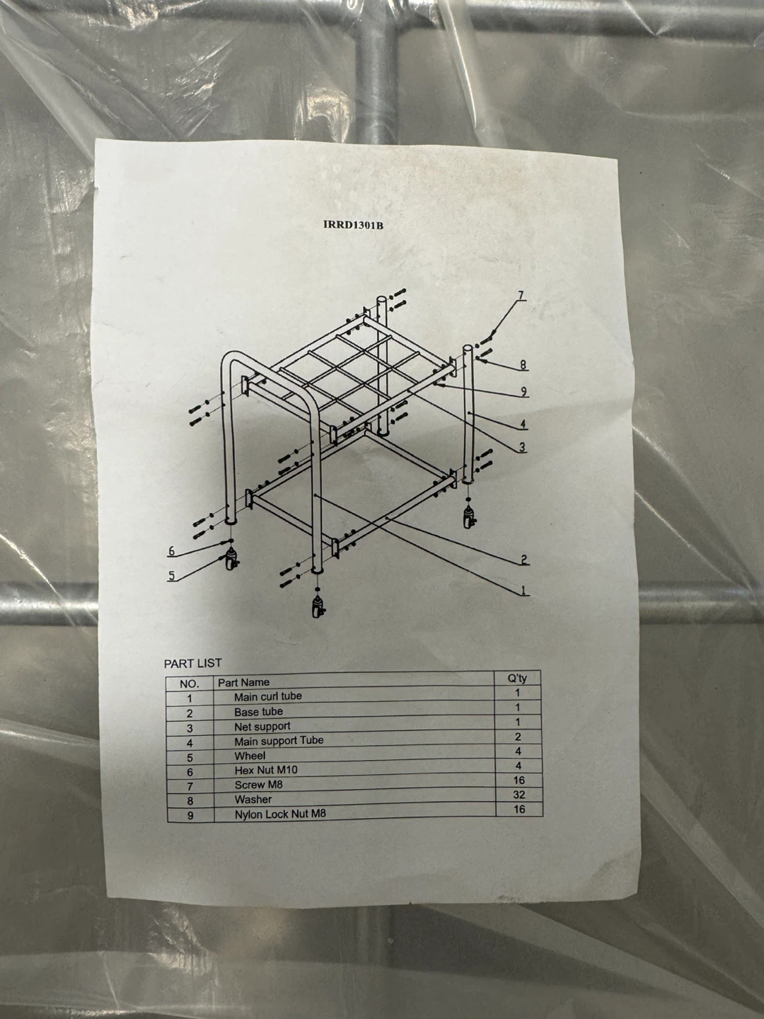 2-Tier Metal Utility Cart with Wheels - photo 3