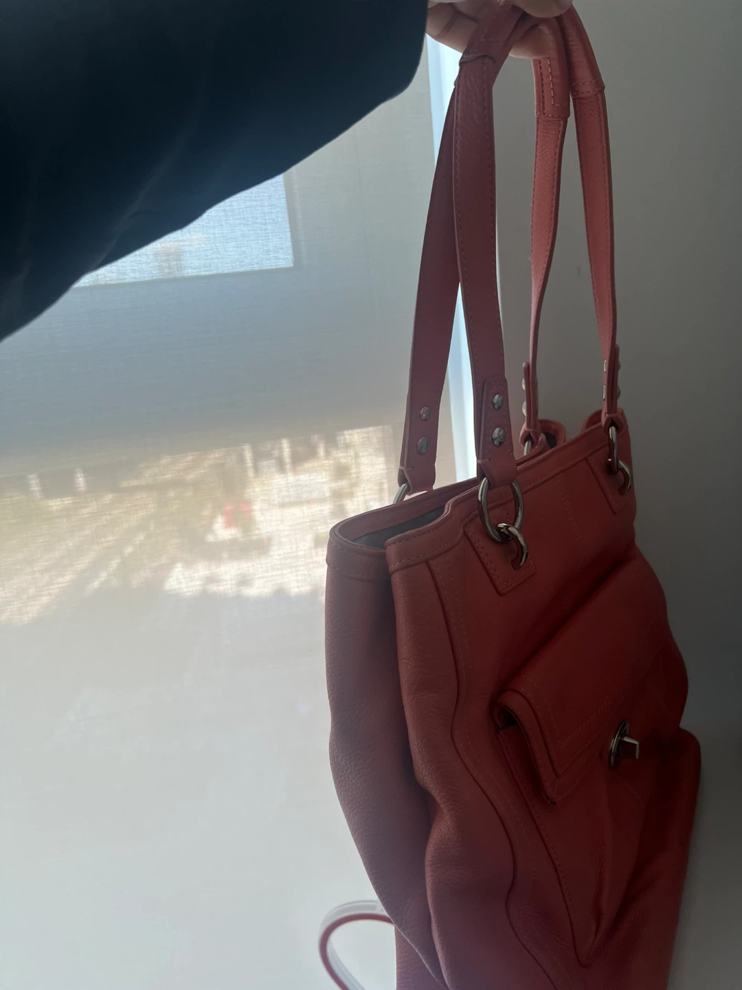 Coach Coral Leather Tote Handbag - photo 2