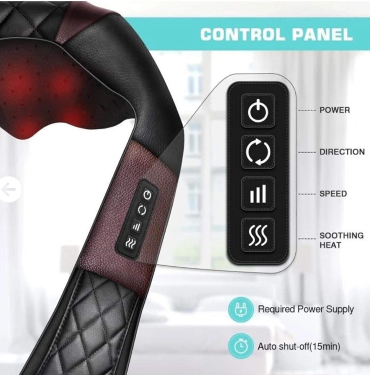 Neck ⚽️and Shoulder Massager with Heat - photo 2