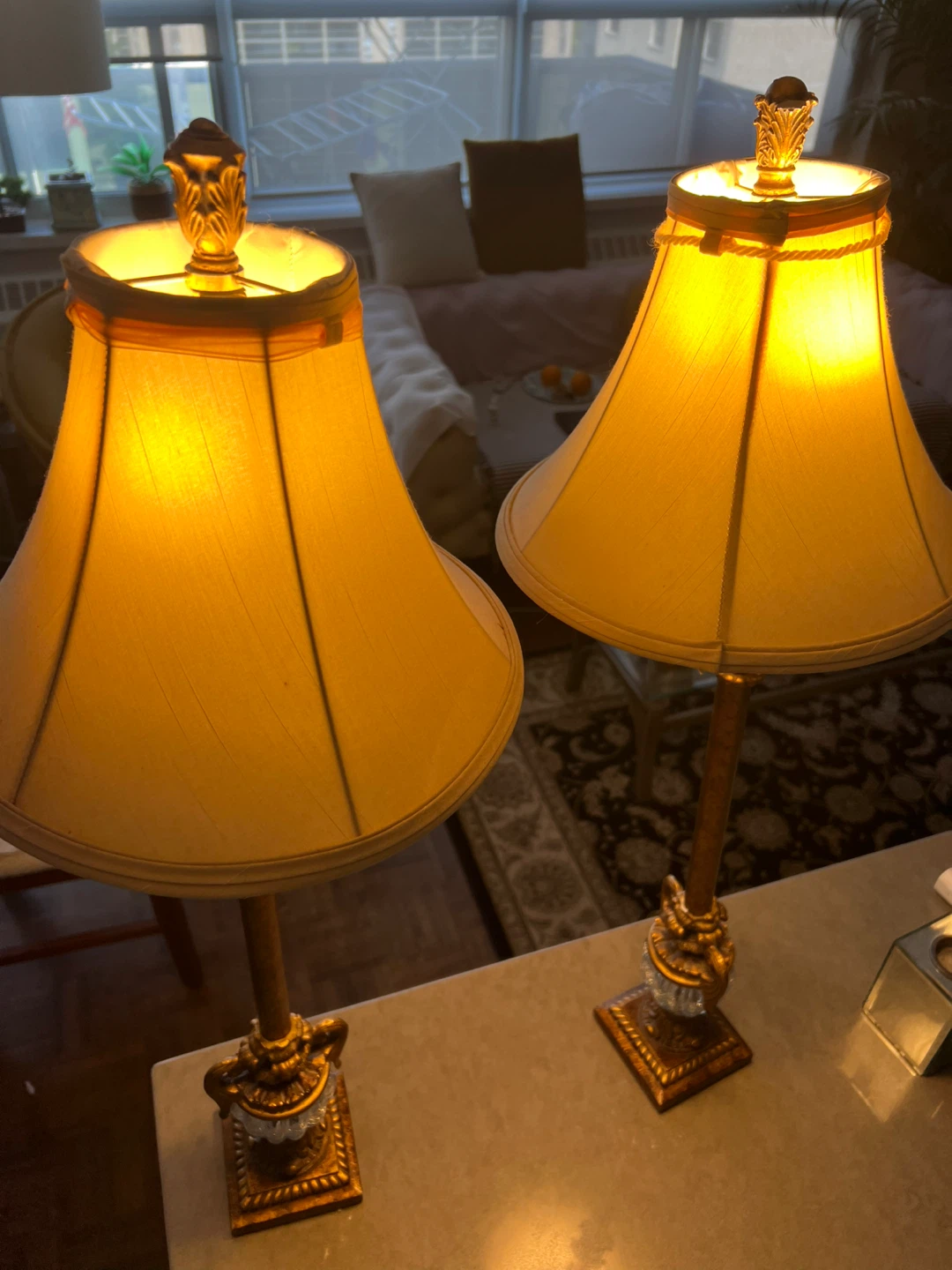 Vintage Ornate Table Lamps (Pair) - photo 2
