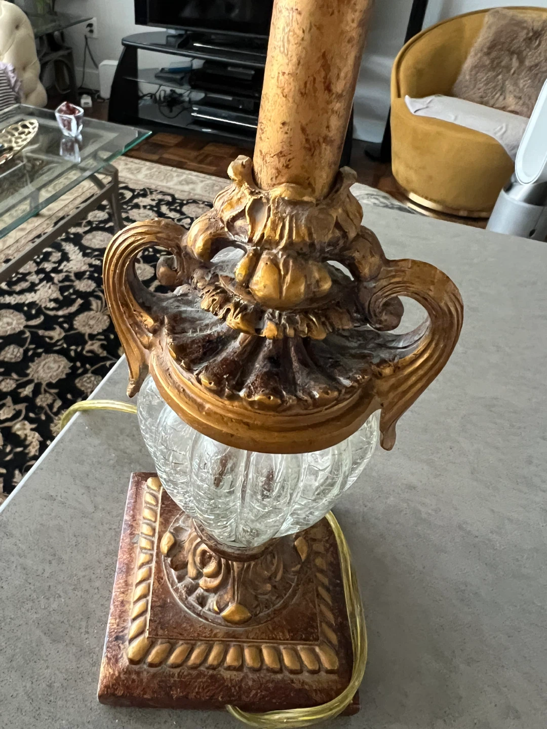 Vintage Ornate Table Lamps (Pair) - photo 3