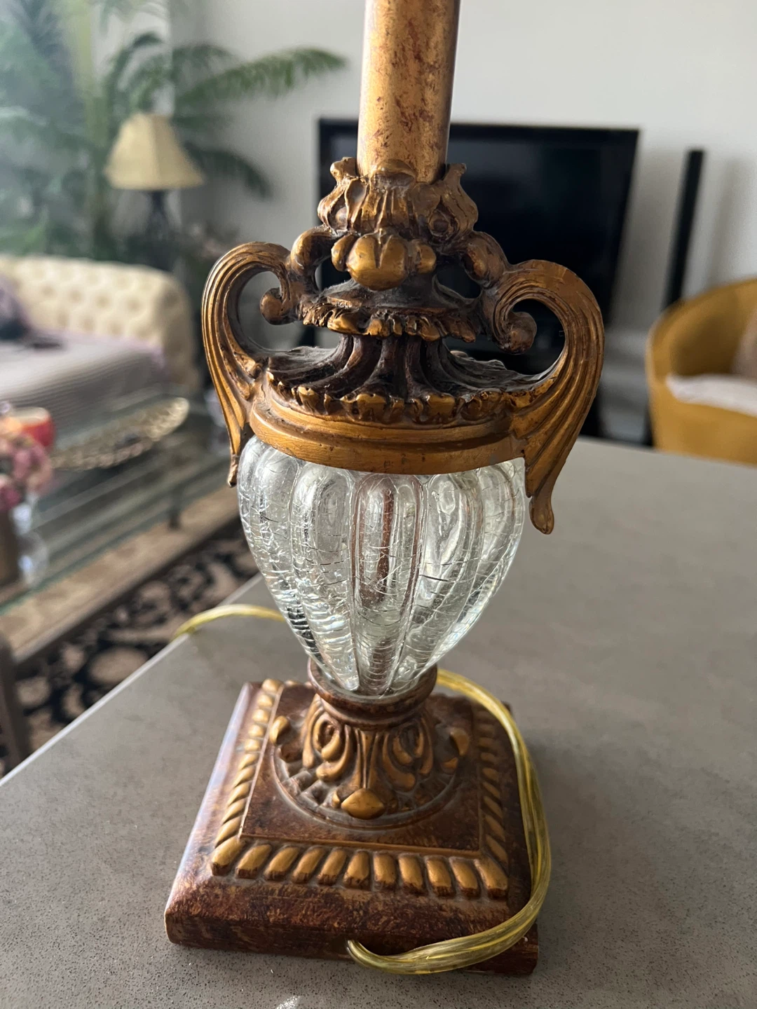 Vintage Ornate Table Lamps (Pair) - photo 4