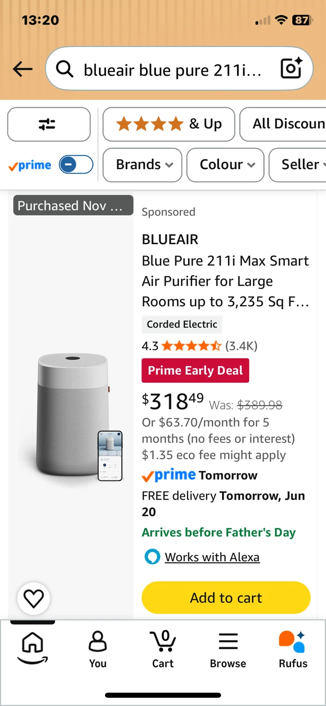 Blueair Blue Pure 211i Max Air Purifier - photo 4