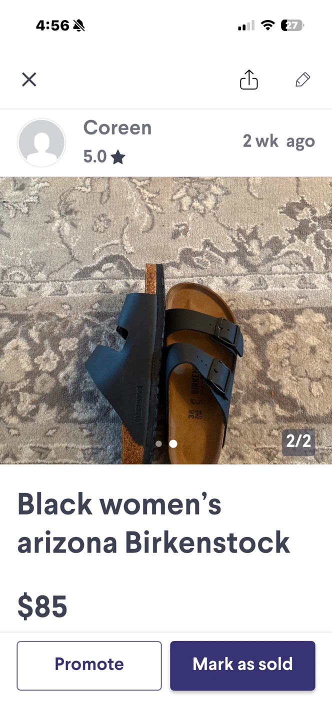 New and rarely used Arizona Birkenstocks - photo 3