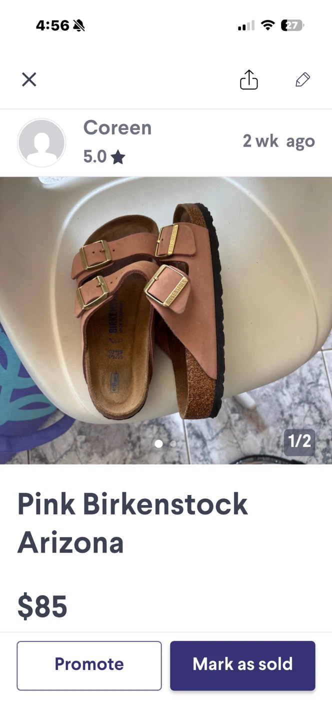 New and rarely used Arizona Birkenstocks - photo 4