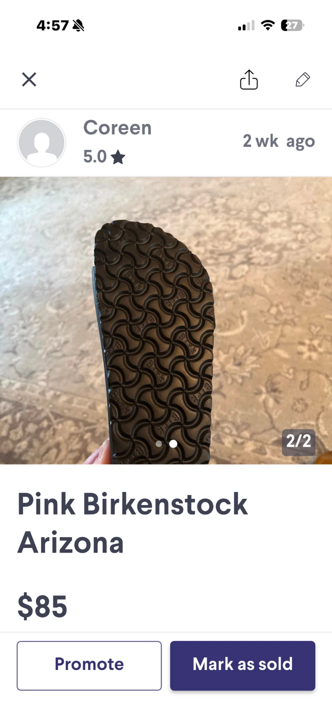 New and rarely used Arizona Birkenstocks - photo 5