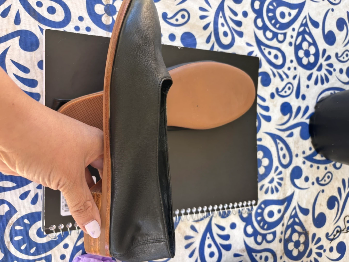 Jeffrey Campbell Black Leather Ballet Flats - photo 5