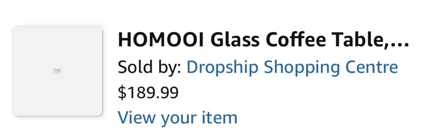 RETAIL $200 |  HOMOOI Glass Coffee Table - photo 4
