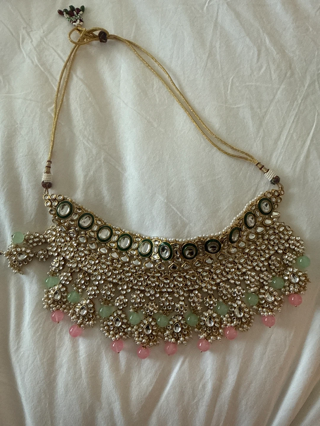 Indian Bridal Jewelry Set with Necklace and Earrings - photo 4