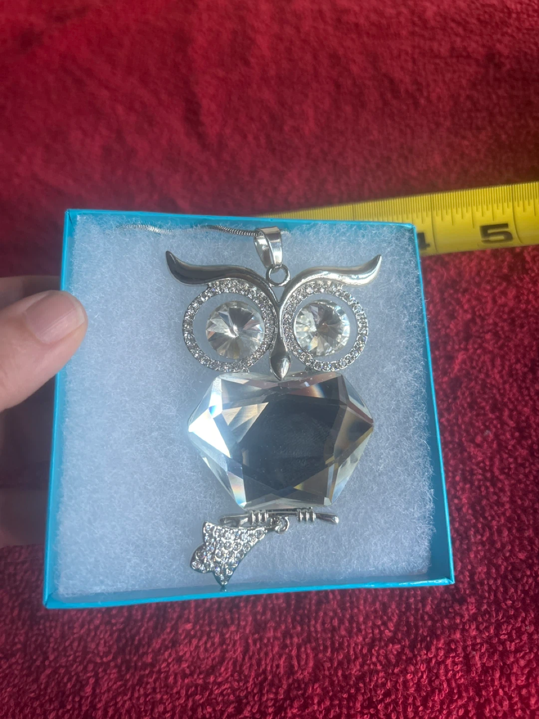 Sparkly Owl Pendant Necklace