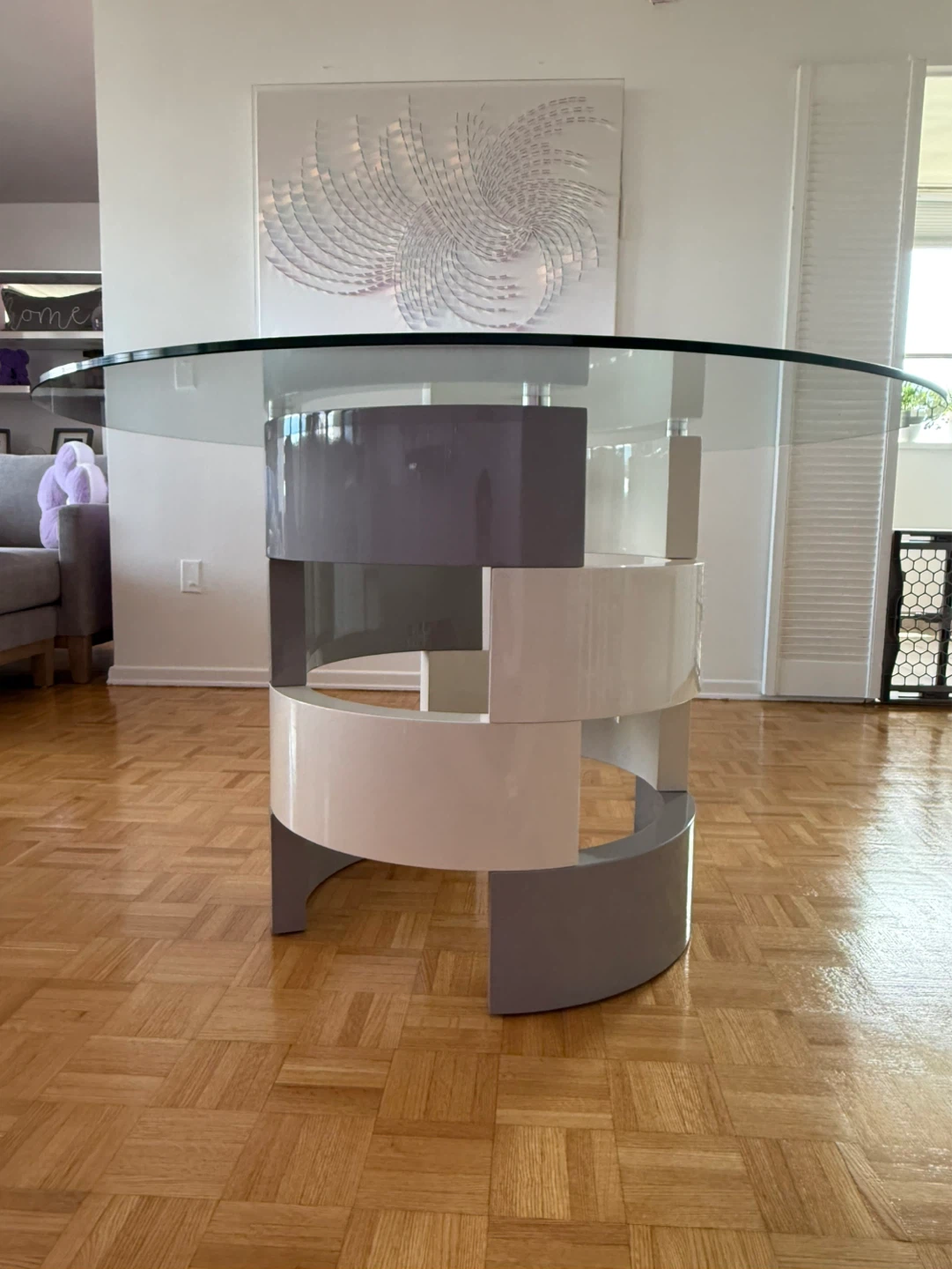 Glass Dining Table with 4 Chairs - photo 4