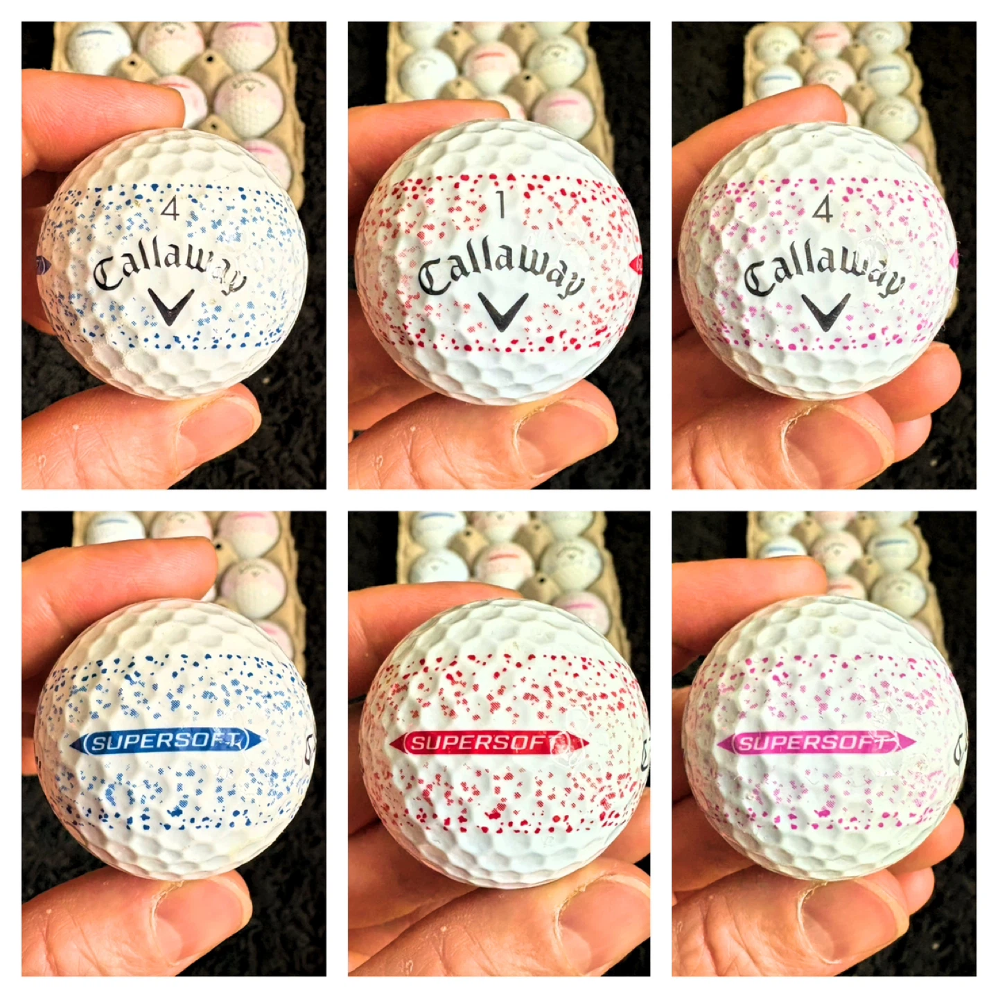 18 Callaway Supersoft Splatter Golf Balls - photo 3