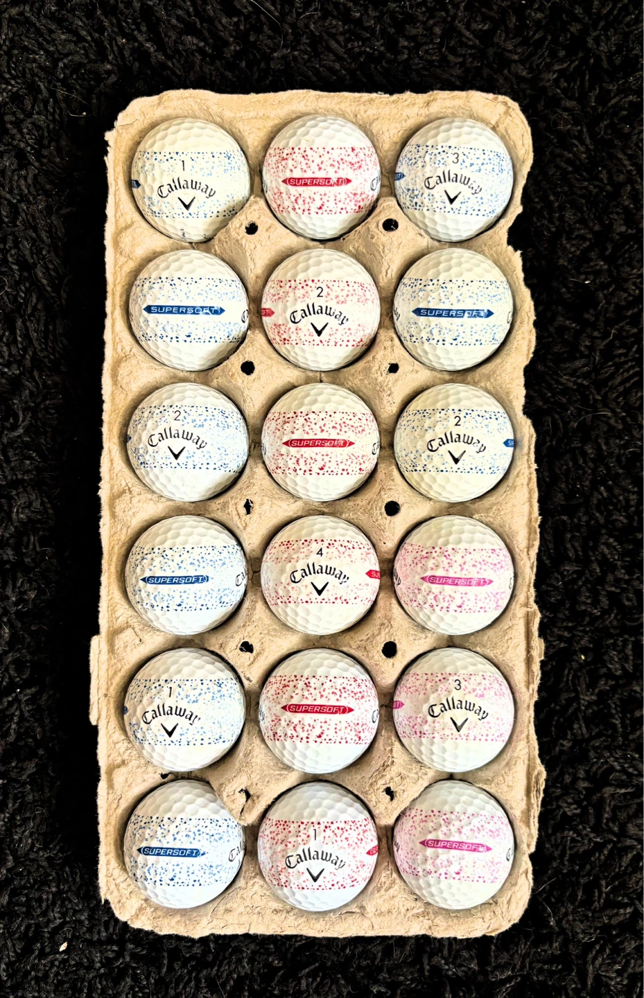 18 Callaway Supersoft Splatter Golf Balls - photo 2