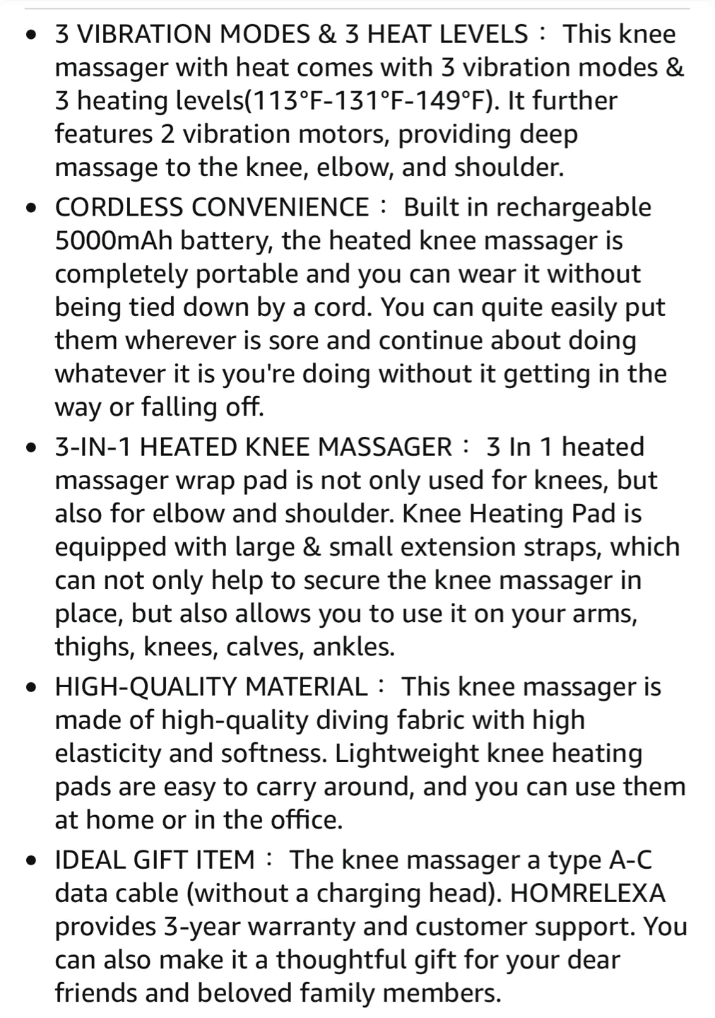 HOMPELEXA ⚽️Heated Knee Massager - photo 4