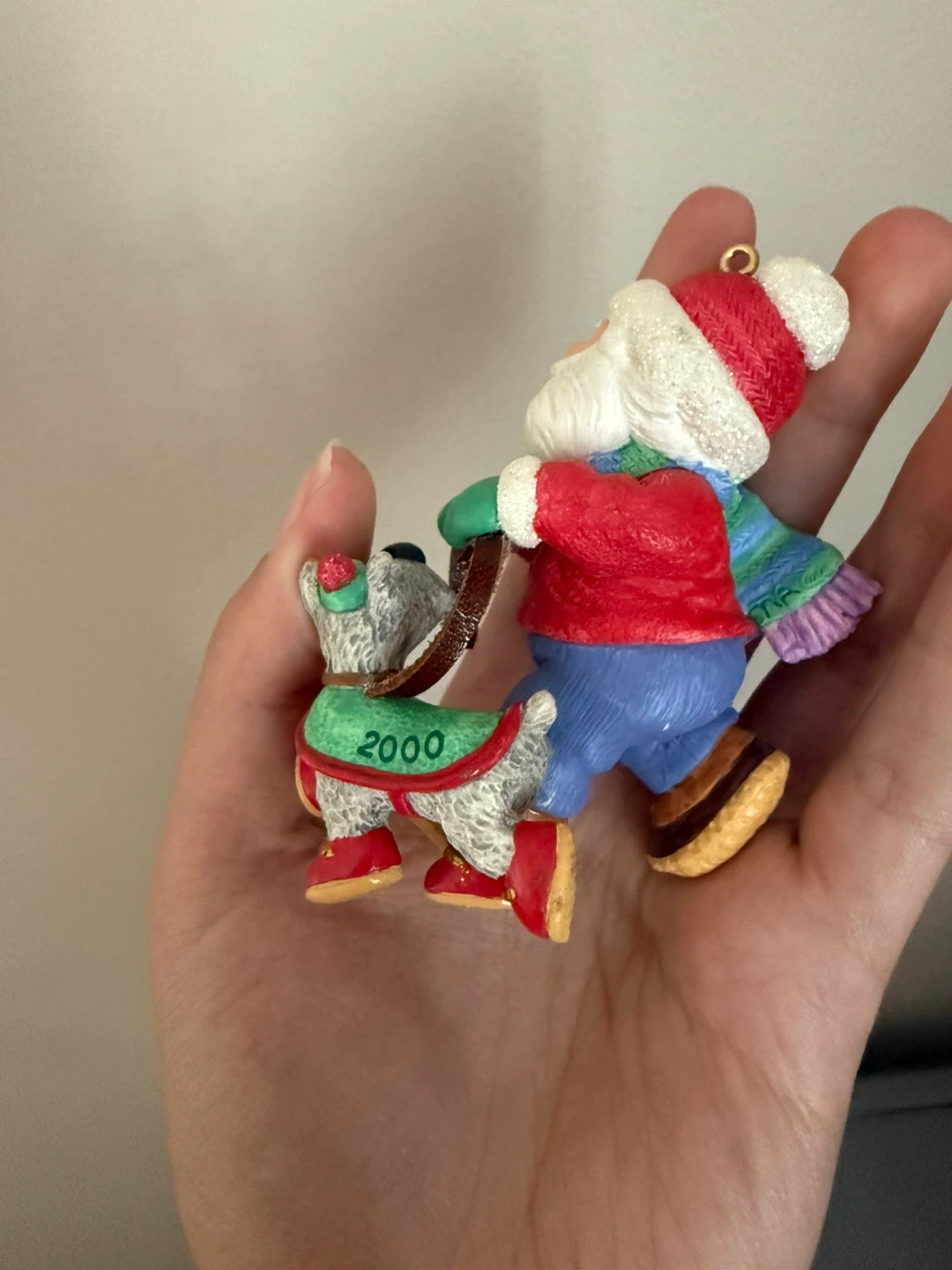 ⚽️ Hallmark 2000 Santa and Dog Christmas Ornament - photo 2