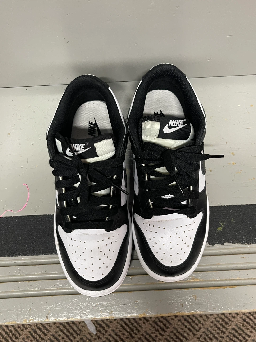 Nike Dunk Low Black White GS Youth Shoes - photo 2