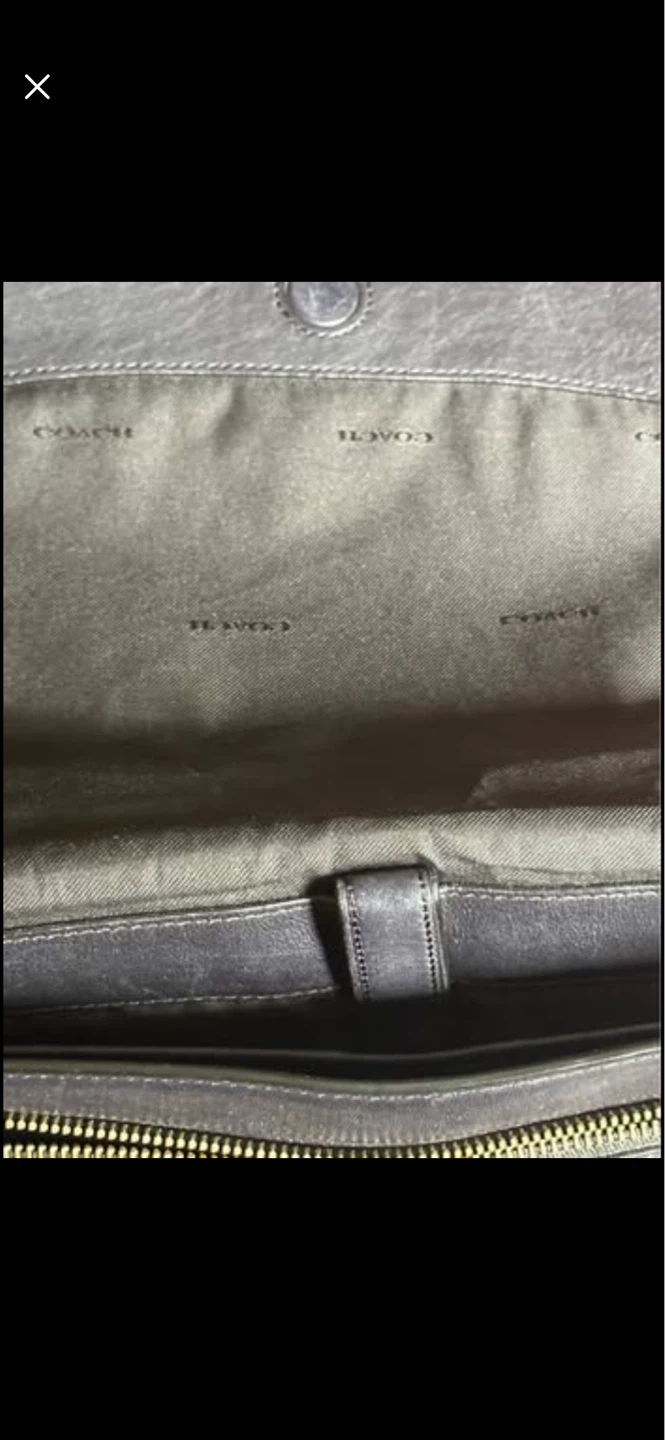 Coach Leather Messenger Bag - photo 4