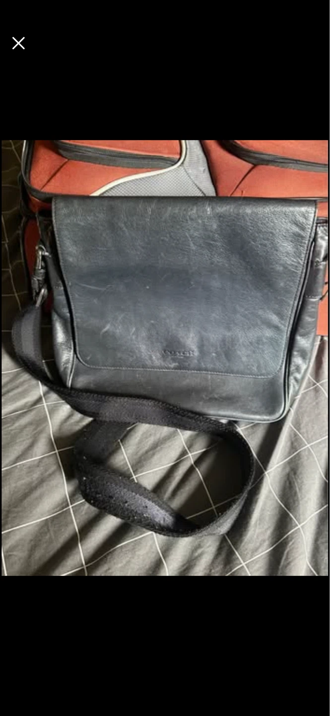 Coach Leather Messenger Bag - photo 2