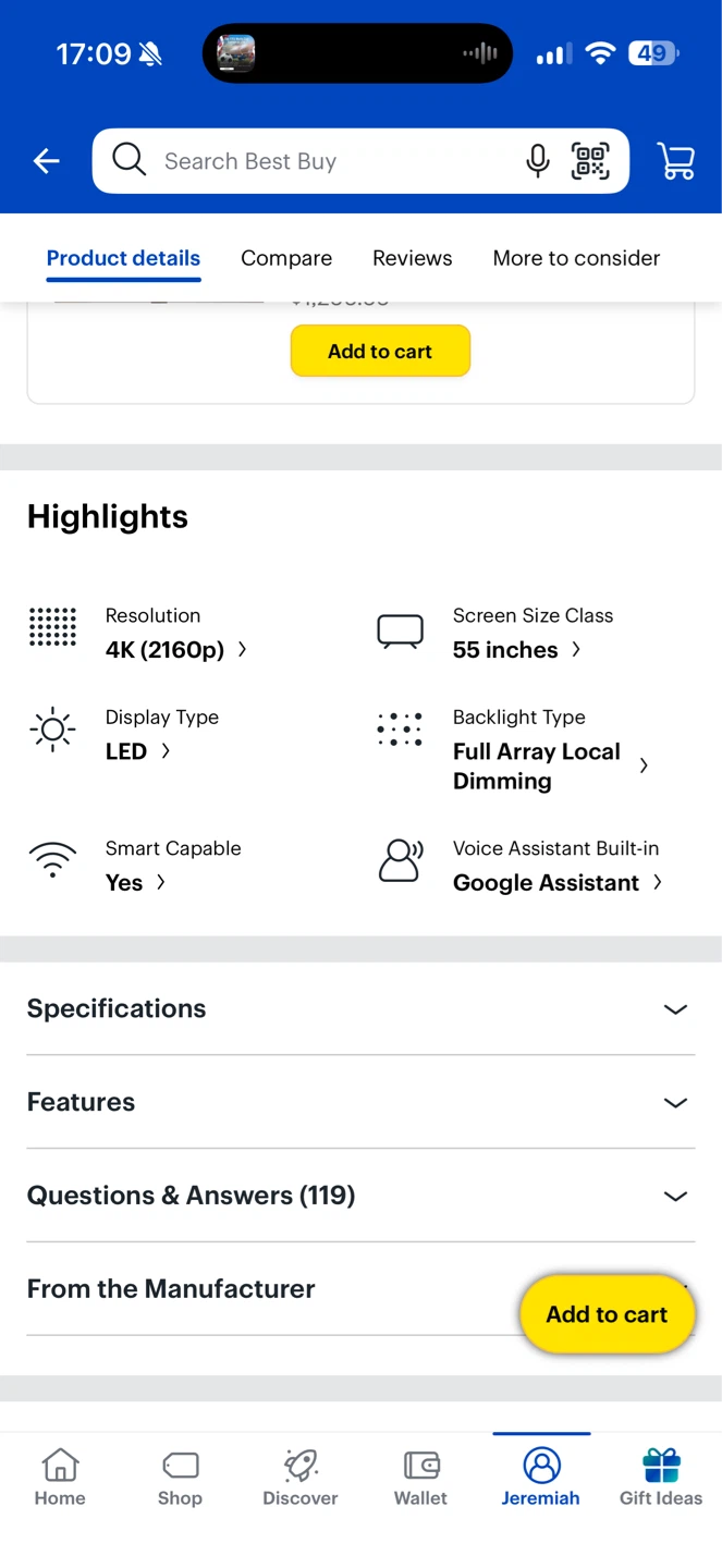 TCL 55" QLED 4K UHD Smart TV with Google TV - photo 2
