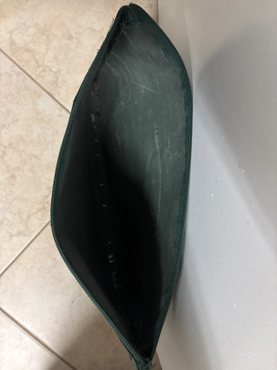 ⚽️Green Zippered Pouch with Clear Window - photo 2