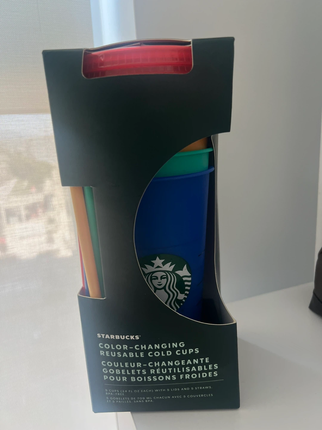 Starbucks Color-Reusable Cups with Straws - Set of 5