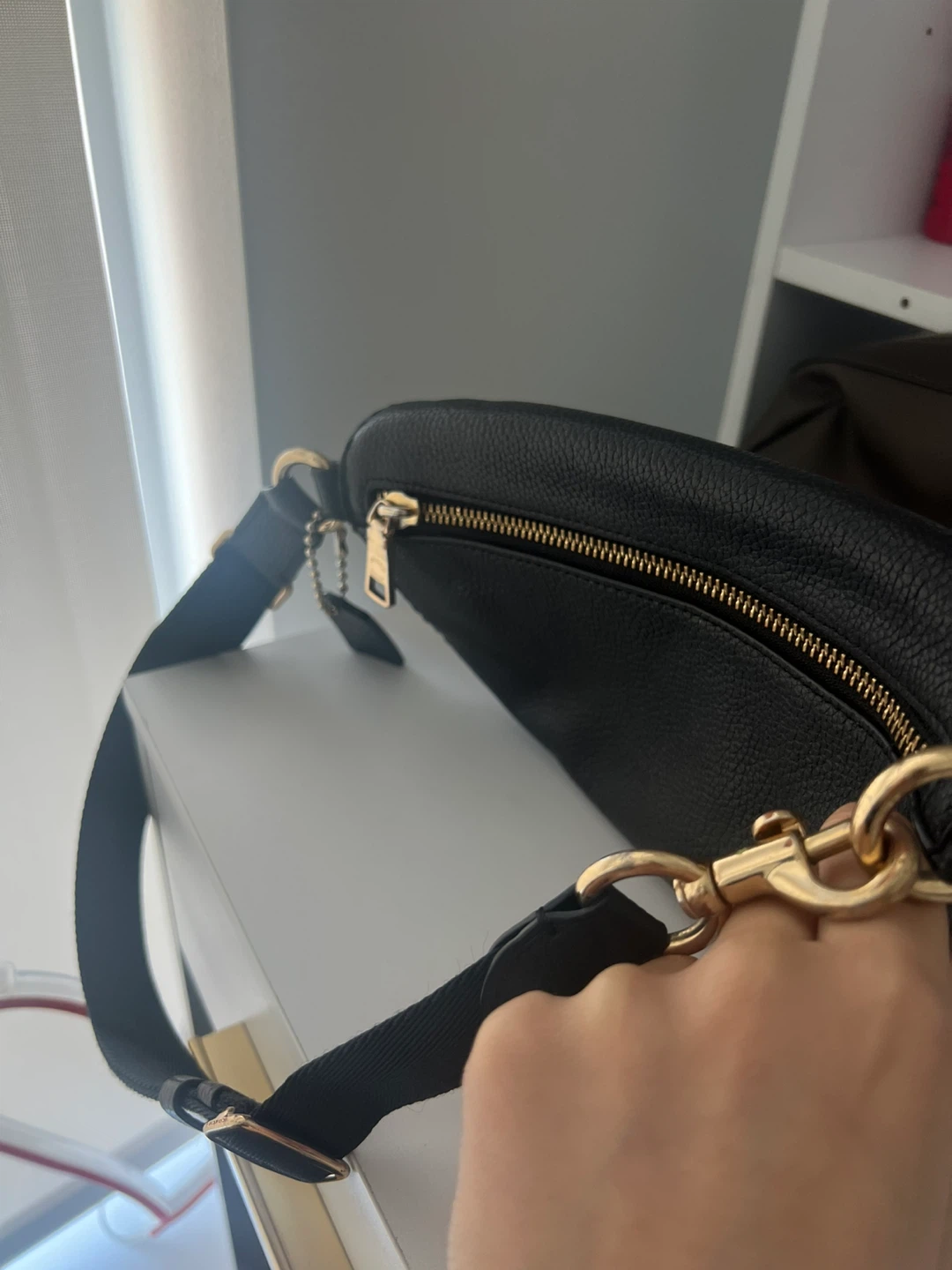 Coach Black Leather Belt Bag - photo 2