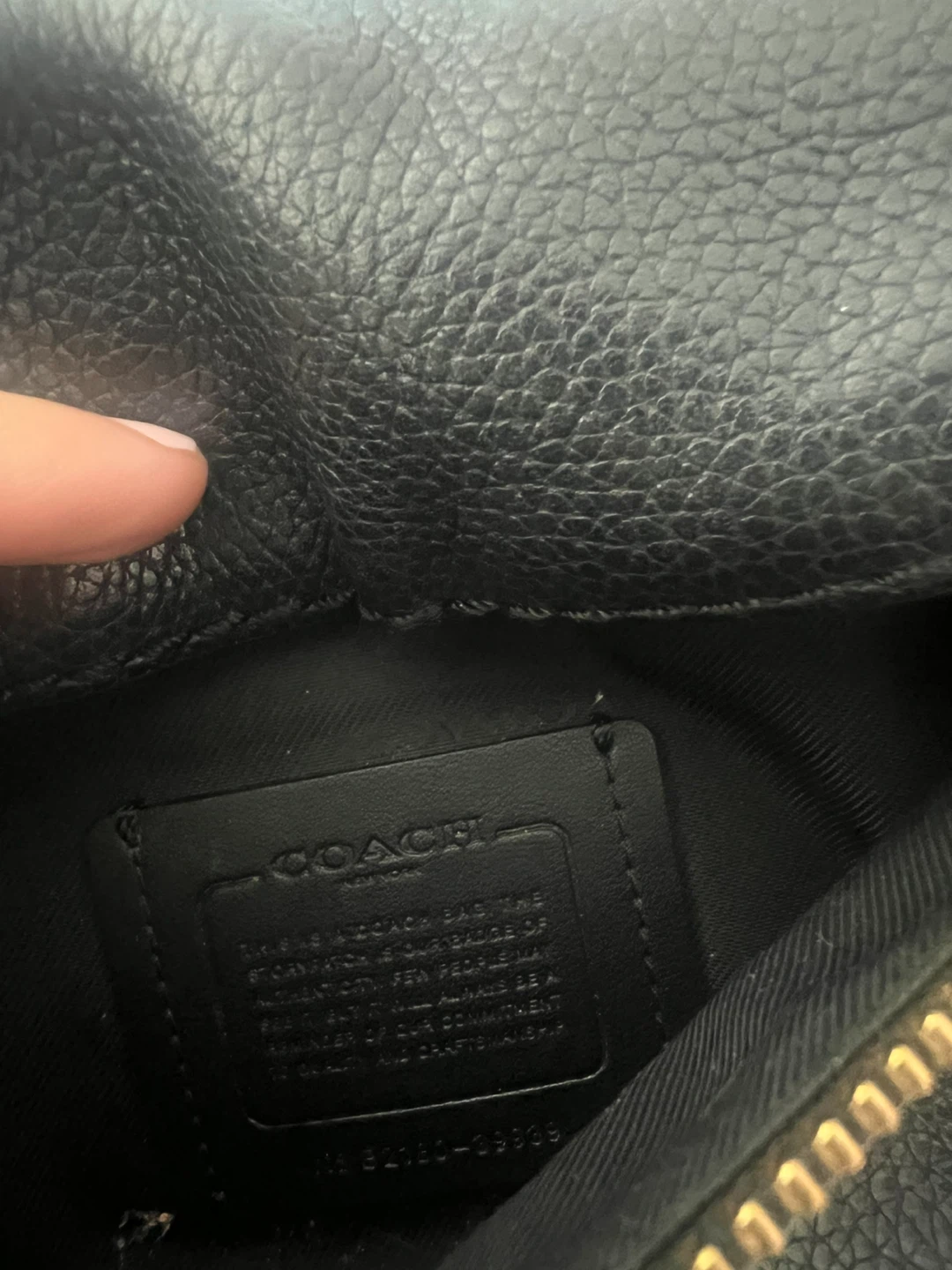 Coach Black Leather Belt Bag - photo 3