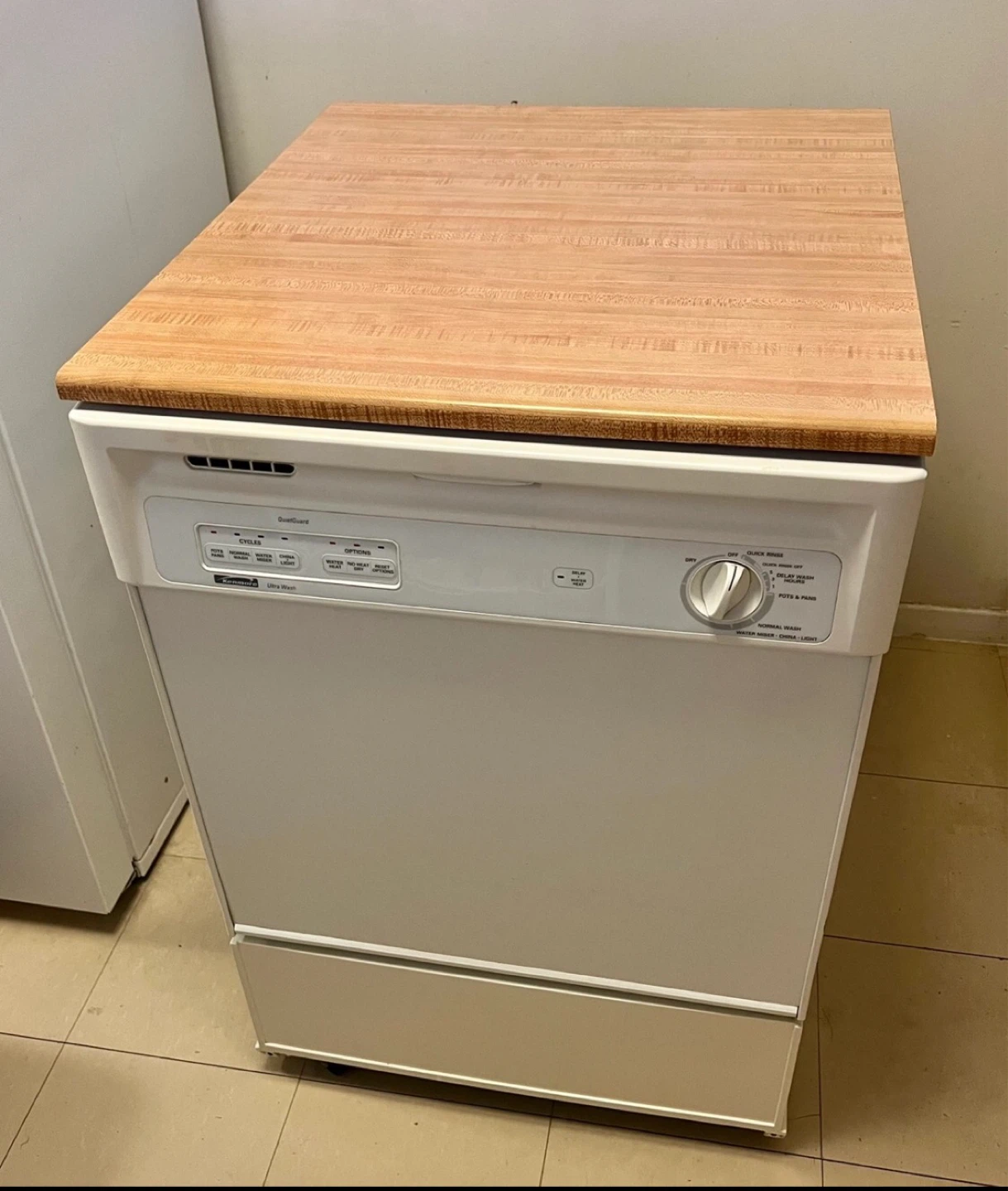 24 Inch Kenmore Portable Dishwasher with Wooden Counter Top - photo 4