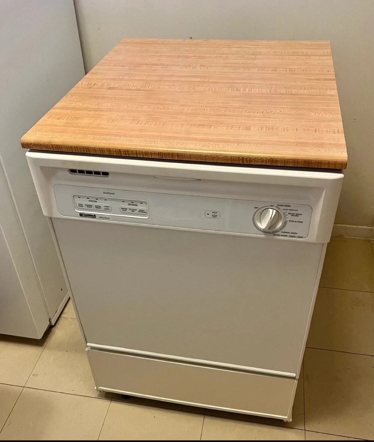 24 Inch Kenmore Portable Dishwasher with Wooden Counter Top - photo 4