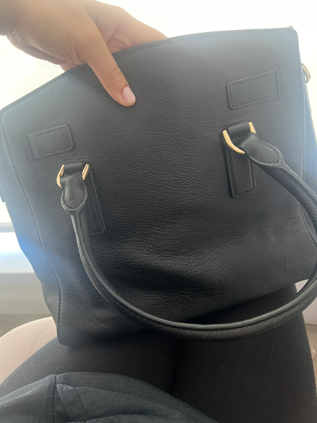 Michael Kors Black Leather Satchel Handbag - photo 3