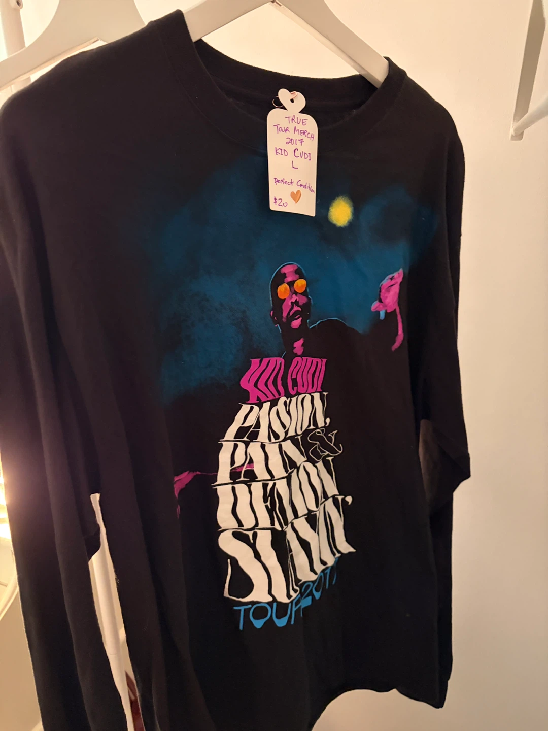 Kid Cudi Passion, Pain & Demon Slayin Tour 2017 Merch T-Shirt - photo 2