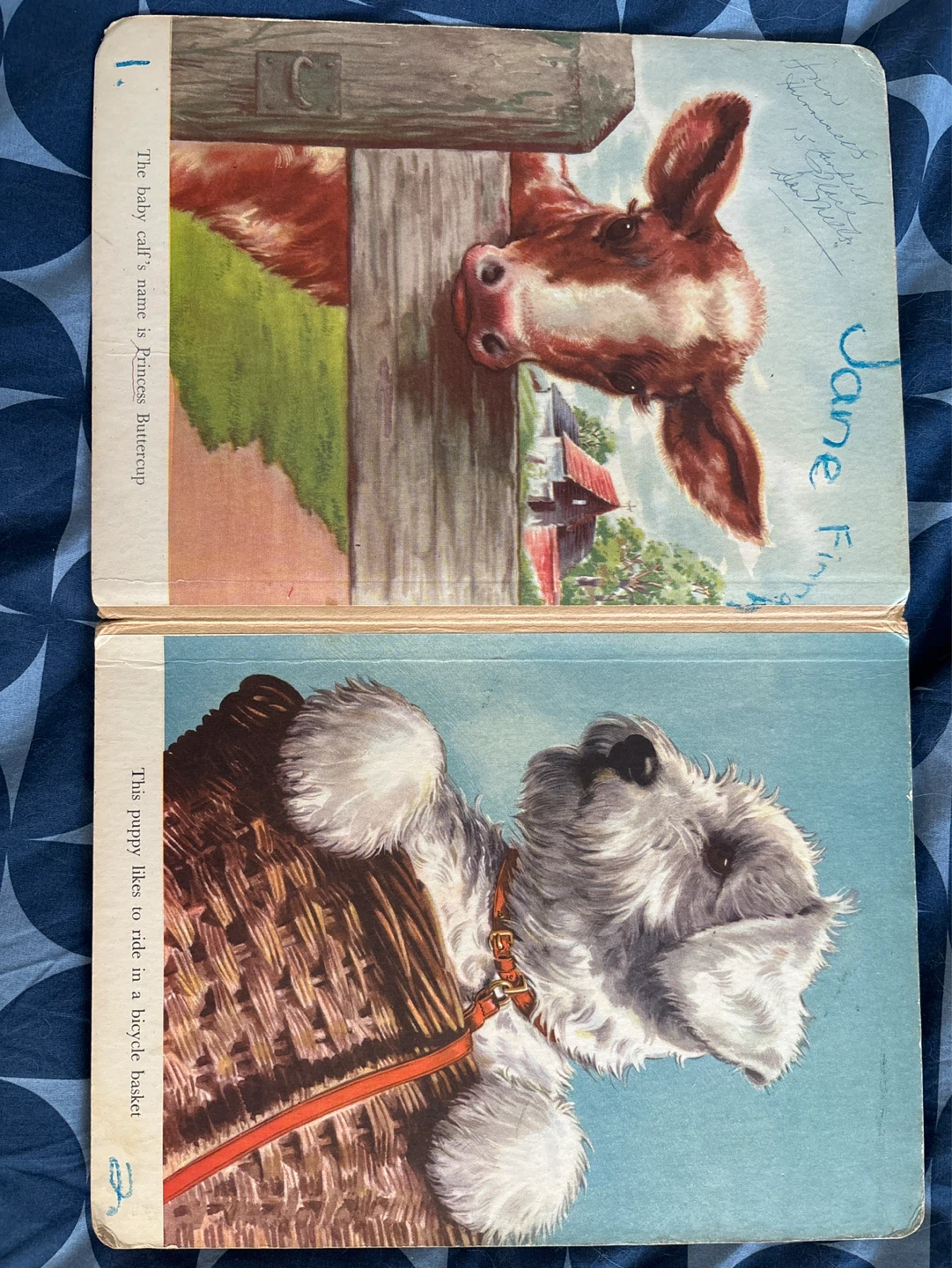 ⚽️Vintage Baby Animals Children's Book Hardcover - photo 2