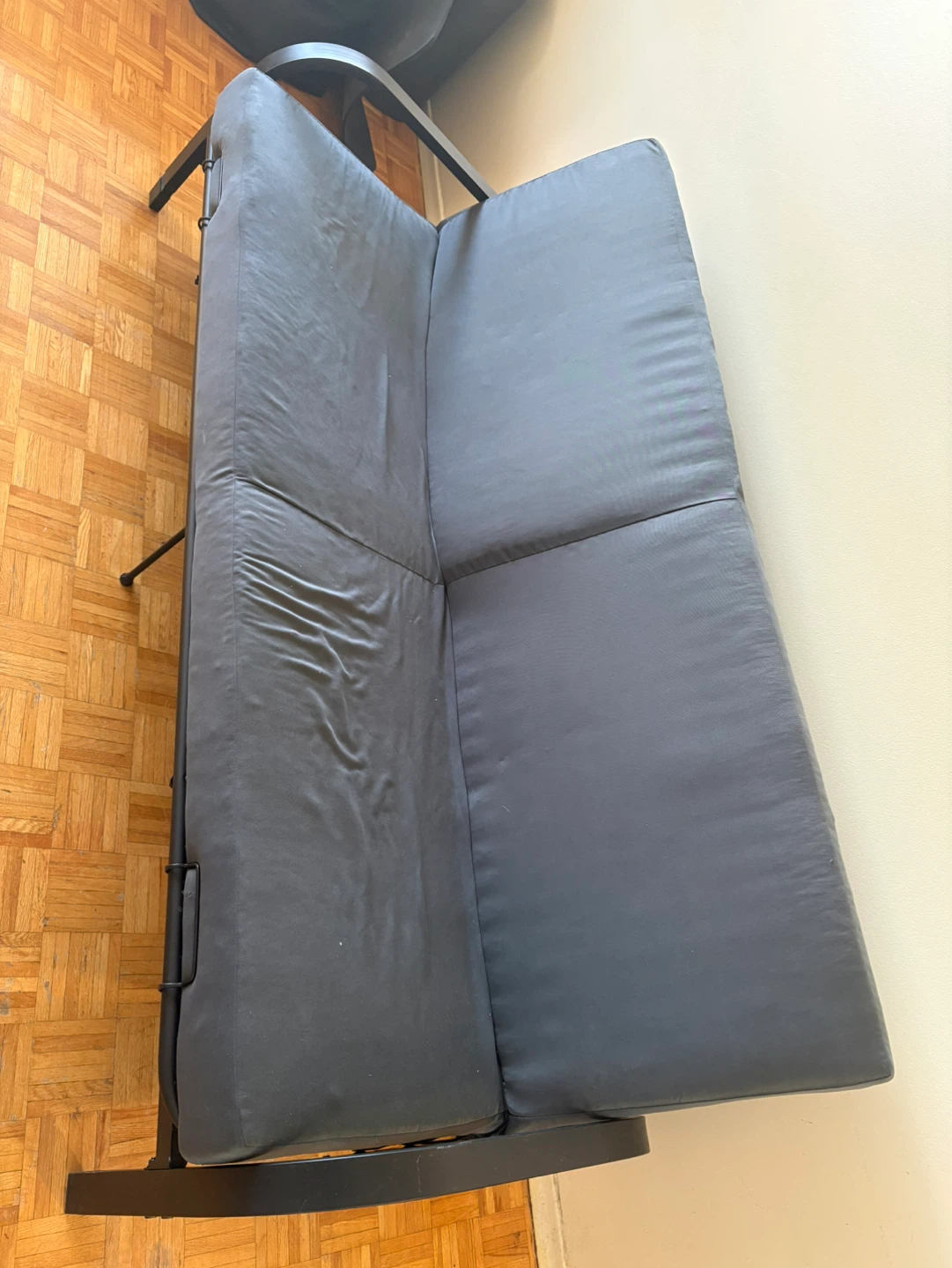 Dark Grey Futon Sofa - photo 3