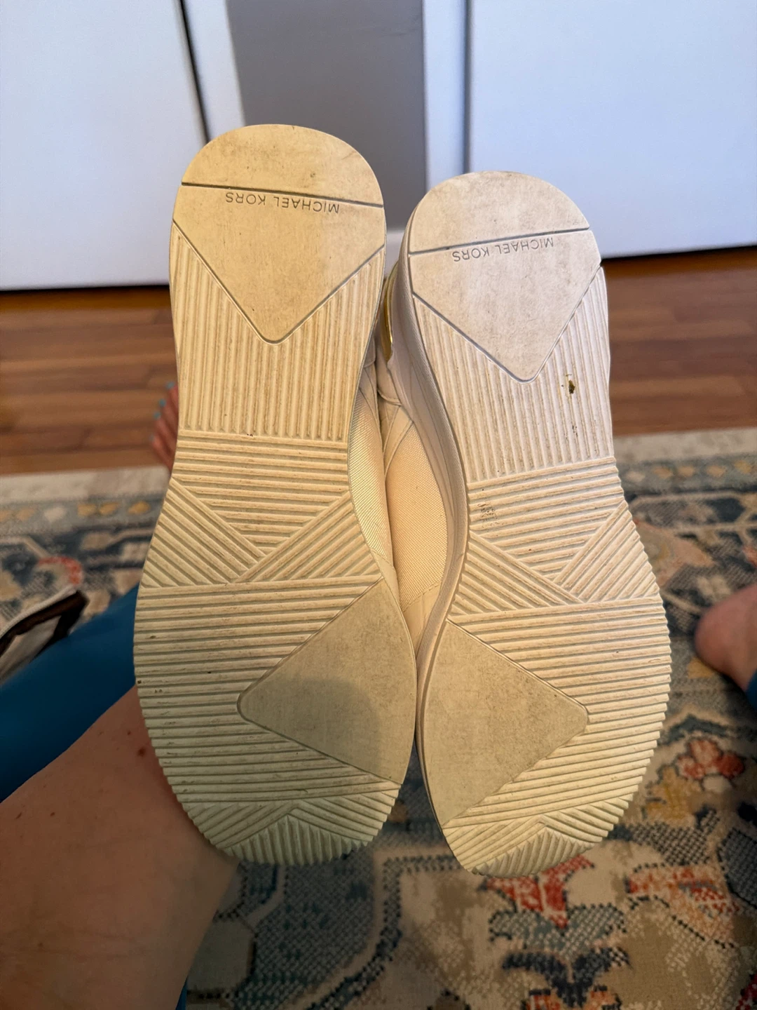 Michael Kors White Leather Sneakers - photo 3