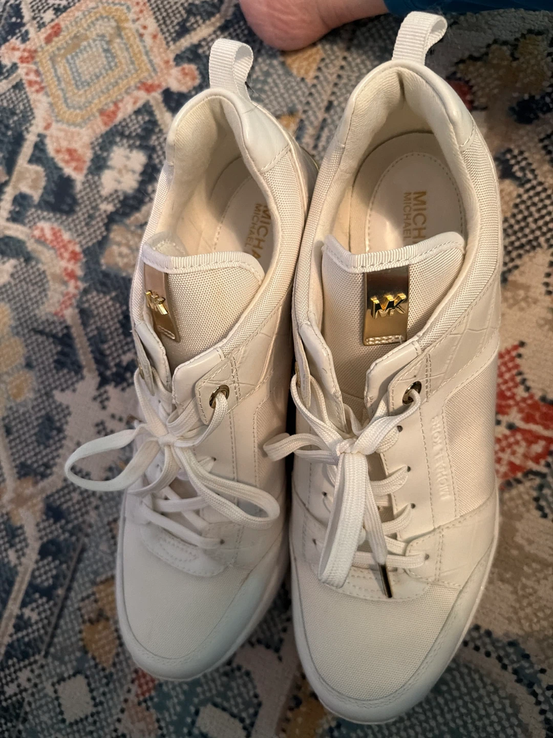 Michael Kors White Leather Sneakers - photo 2