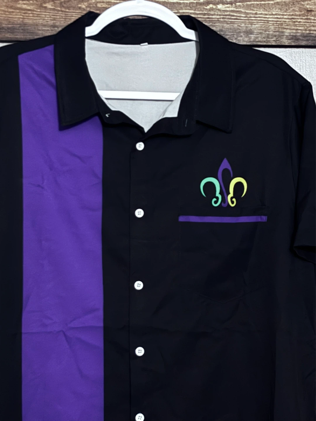 ⚽️Black & Purple Bowling Shirt - photo 2