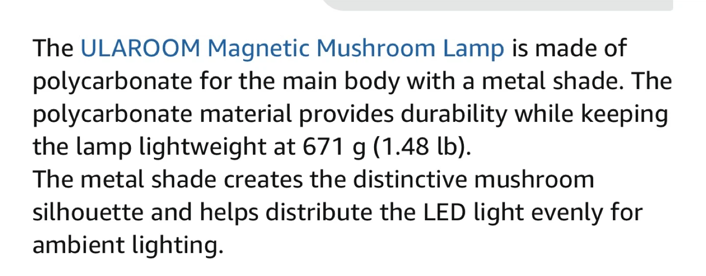 Black ⚽️Mushroom Table Lamp - photo 4