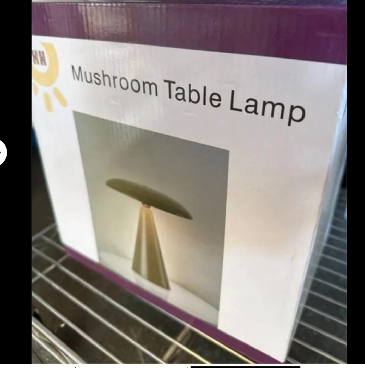 Black ⚽️Mushroom Table Lamp