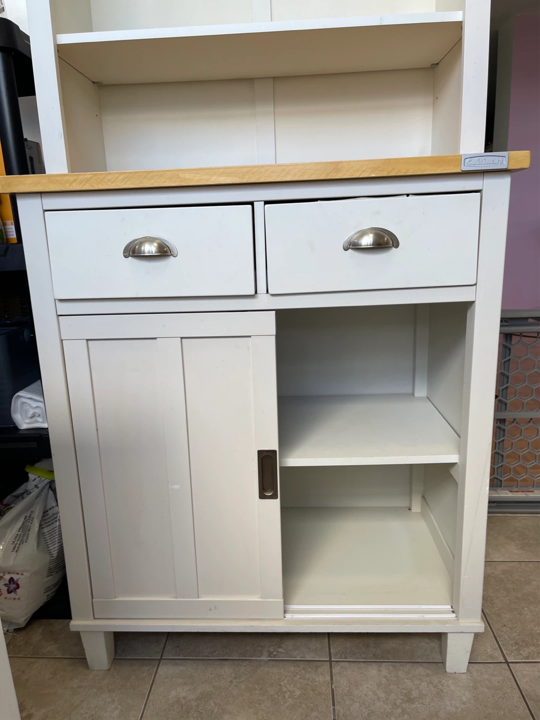 Cuisinart White Kitchen Hutch with Drawers and Cabinet - photo 2